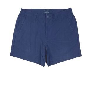 Fish Hippie Men's 34 Barituck Performance Shorts Navy 6" Inseam Nylon Stetch